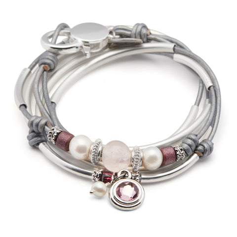 Strawberry with Crystal Charm and Pearl