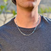 The Bennett Men's Figaro Chain – Stainless Steel