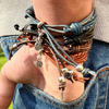 The Kai Adjustable Leather Bracelet – Natural Brown