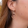The Odette Rose Gold Beaded Teardrop Earrings