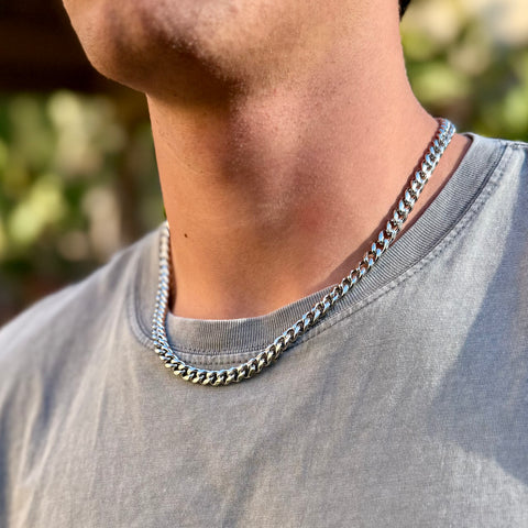 The Knox Men's Cuban Link Chain – 7mm Stainless Steel