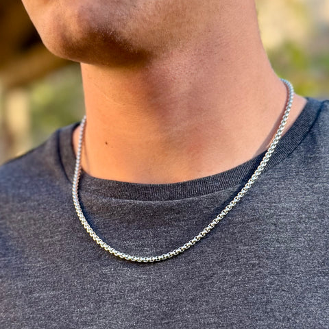 The Hayes Men's Rolo Chain – 3.5mm Stainless Steel