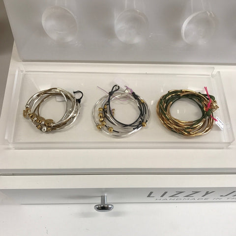 Acrylic Display Tray with Three Bracelets