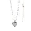Amore Necklace with Heart in Silver