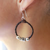 Austin leather earrings