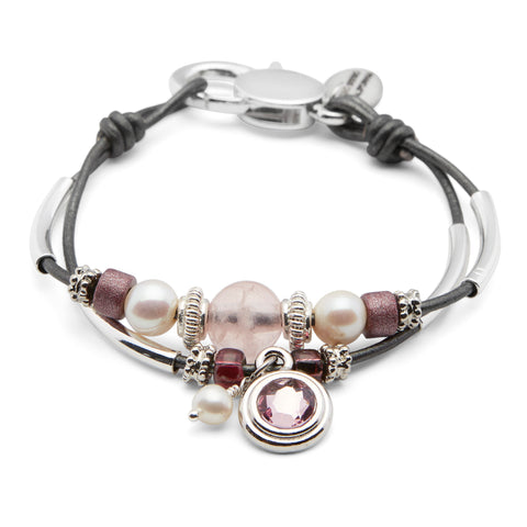 Cranberry Crystal and Pearl