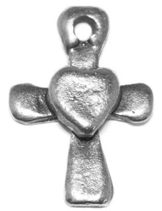 Cross Heart Charm