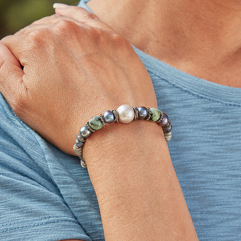 Fern Freshwater Pearl Bracelet