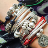 Ginger Double stacked between the London & the Girlfriend with Saint Benedict charm