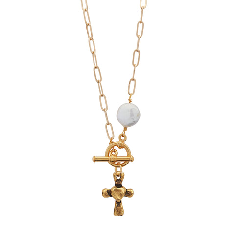Goldsmith Necklace with Cross Heart