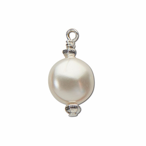 June Birthstone Pearl Charm