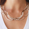 Lizzy Classic4 strand shown in Metallic Bronze leather