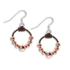 The Odette Rose Gold Beaded Teardrop Earrings