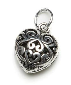Puffed Heart Charm