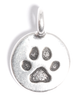 Round Paw charm for Lizzy James leather wrap charm bracelets