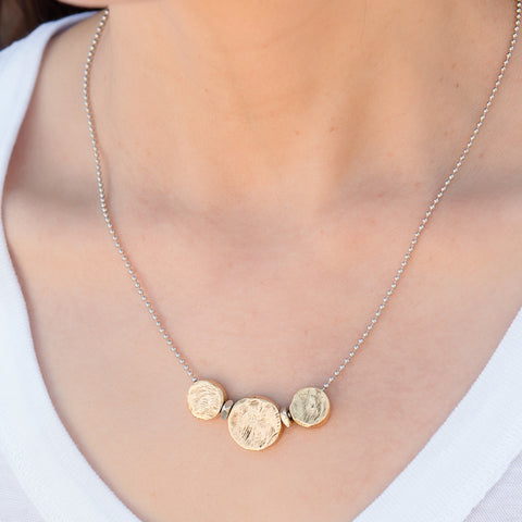Three Circles Gold Necklace