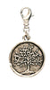 Stamped silver tree charm for lizzyjames leather wrap bracelets