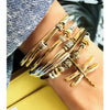 misty 2 strand wrap bracelet with gold dragonfly charm in metallic bronze leather